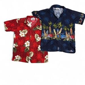 Y2K 90s Pacific Legend Hawaiian shirt boys bundle two shirts 8 Years